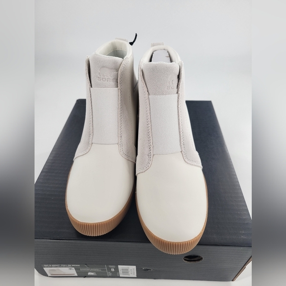 Sorel OUT N ABOUT PULL ON WOMEN'S WEDGE Sz 9 Sea Salt New - Picture 5 of 7